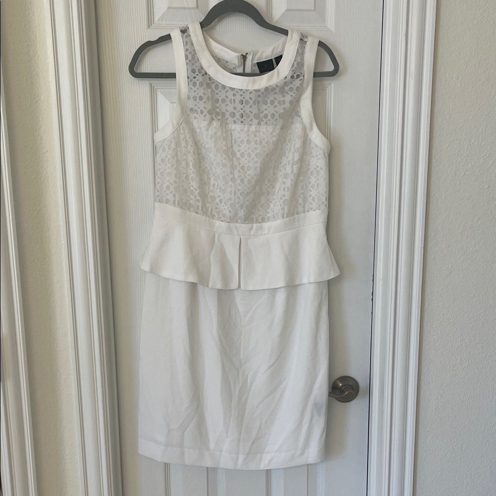 Worthington White Peplum Mini Dress